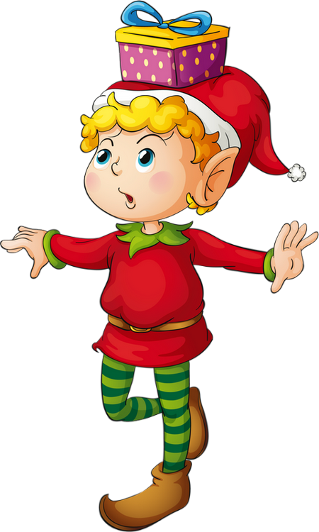 Transparent Santa Claus Elf On The Shelf Christmas Elf Cartoon for Christmas