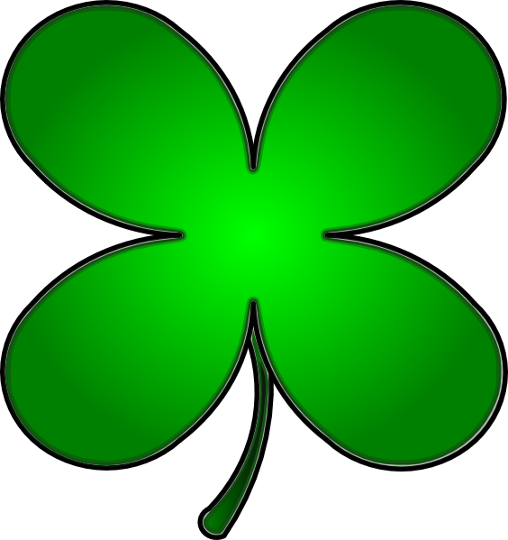 Transparent Fourleaf Clover Clover Shamrock Butterfly Leaf for St Patricks Day