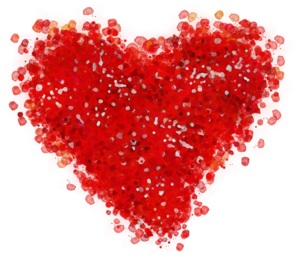 Transparent Red Heart Valentines Day for Valentines Day