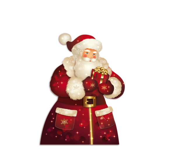 Transparent Ded Moroz Snegurochka Santa Claus Christmas Ornament Christmas Decoration for Christmas