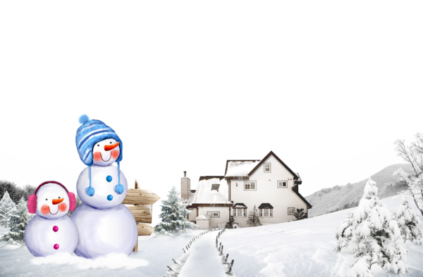 Transparent Snow Snowman Christmas Winter for Christmas