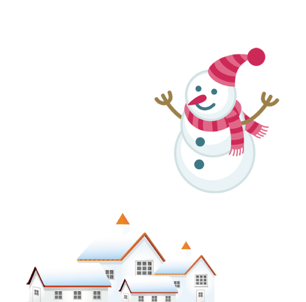 Transparent Snow Snowman Winter Christmas Ornament for Christmas