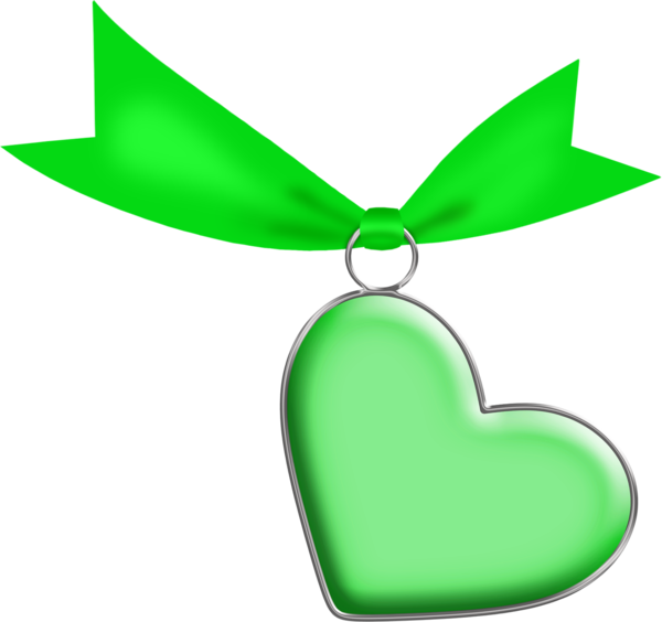 Transparent Heart Ribbon Cloth Napkins Green Leaf for Valentines Day