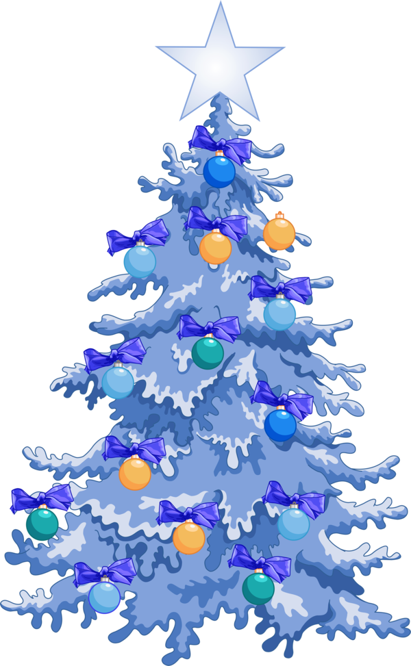 Transparent Christmas Christmas Tree Christmas Elf Blue Fir for Christmas