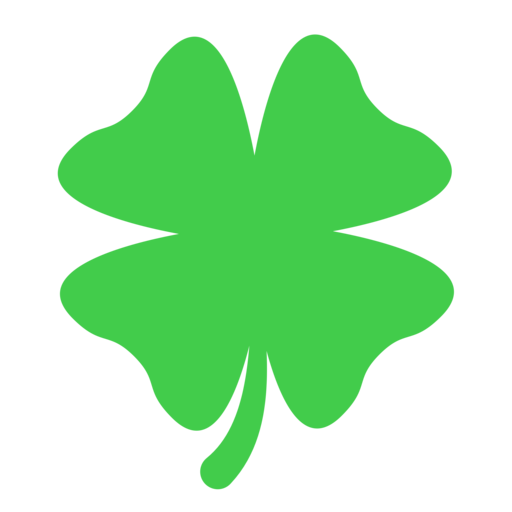 Transparent Fourleaf Clover Emoji Clover Green Leaf for St Patricks Day