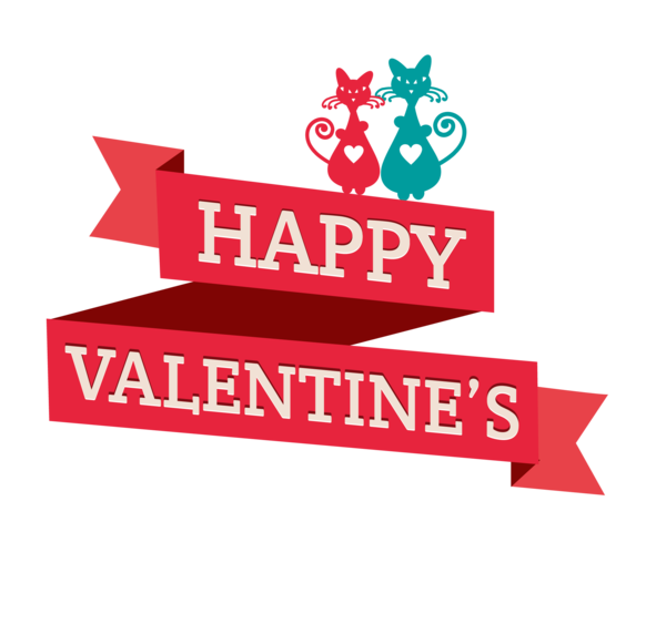 Transparent Valentines Day Happy Valentines Day Red Text Logo for Valentines Day