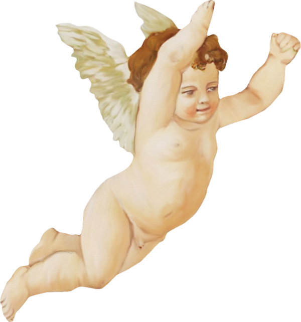 Transparent Angel Cherub Cupid Figurine for Valentines Day