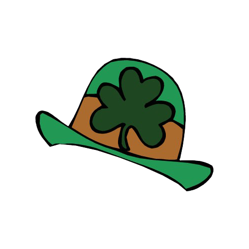 Transparent Leprechaun Hat Saint Patricks Day Leaf Symbol for St Patricks Day