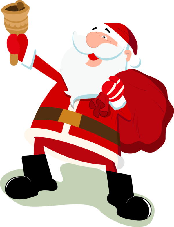 Transparent Santa Claus Christmas Cartoon Christmas Ornament Lap for Christmas