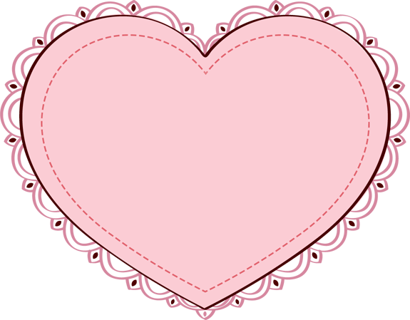 Transparent Heart Pink Valentines Day for Valentines Day