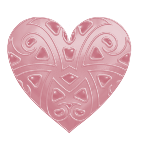 Transparent Heart Love Drawing Pink for Valentines Day