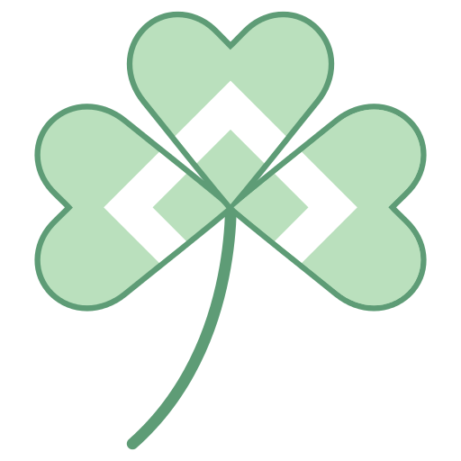 Transparent Geometry Sacred Geometry Leaf Symbol for St Patricks Day