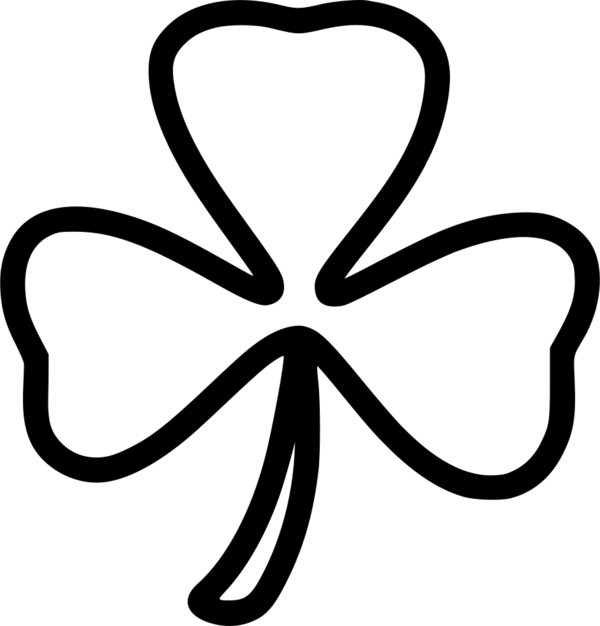Transparent Leaf Fourleaf Clover Clover Area Symbol for St Patricks Day