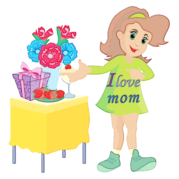 Transparent Mothers Day Mother Holiday Cartoon Play for Mothers Day