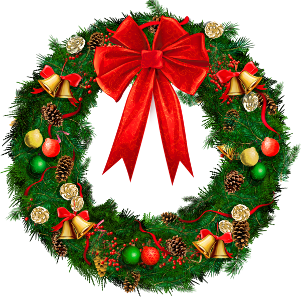 Transparent Wreath Christmas Christmas Decoration Fir Evergreen for Christmas
