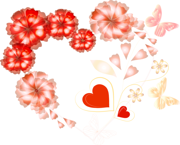 Transparent Valentine S Day Heart Flower for Valentines Day