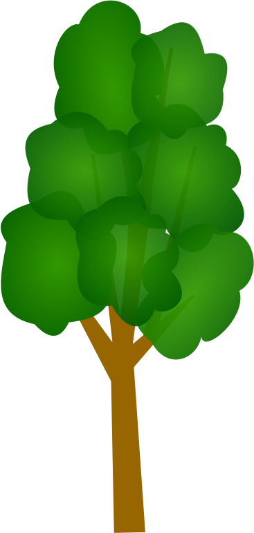 Transparent Tree Cartoon Pine Green Leaf for St Patricks Day