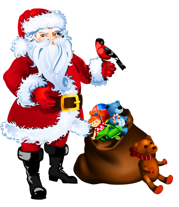 Transparent Santa Claus Mrs Claus Rudolph Christmas for Christmas