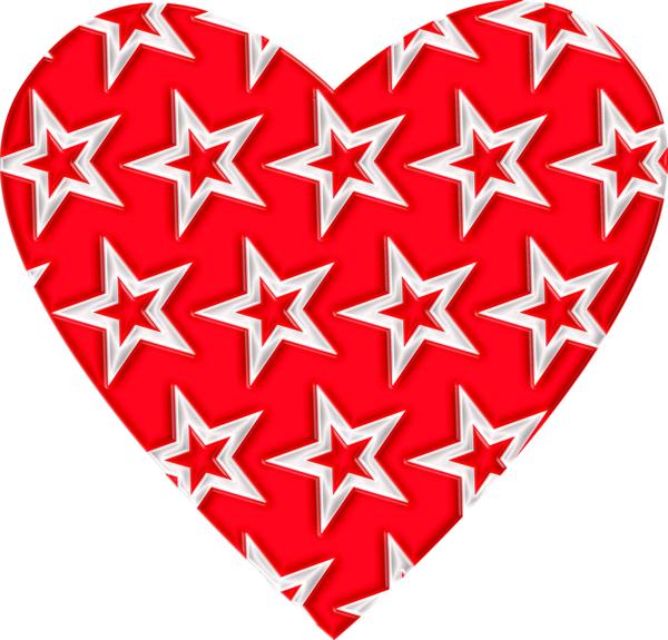 Transparent Heart Stencil Valentine S Day Red for Valentines Day