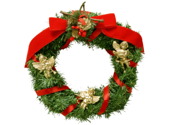 Transparent Santa Claus Public Holiday Christmas Christmas Decoration Wreath for Christmas
