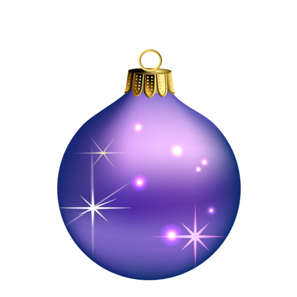 Transparent Christmas Ornament Purple Christmas for Christmas