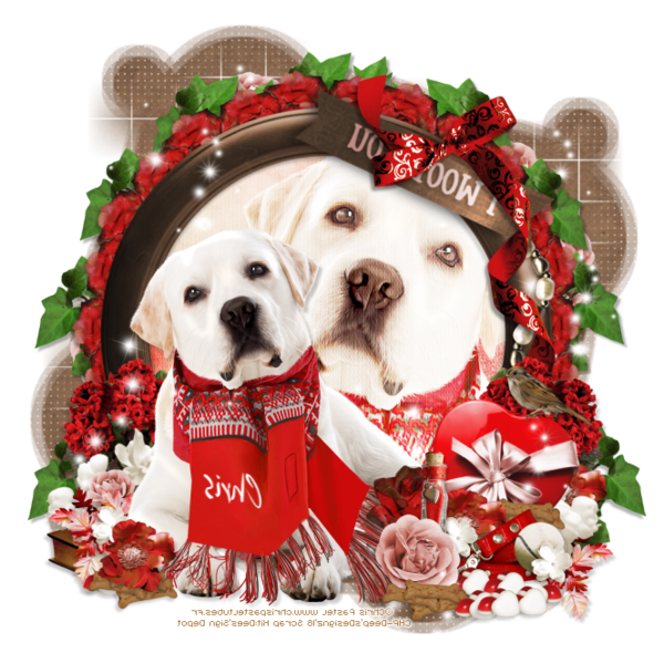 Transparent Puppy Christmas Ornament Dog for Christmas