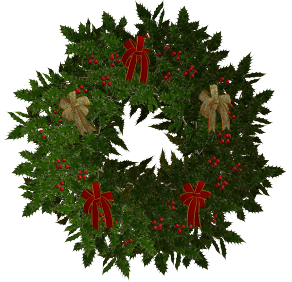 Transparent Christmas Ornament Wreath Santa Claus Christmas Decoration for Christmas