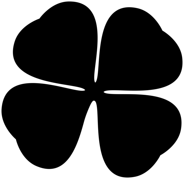 Transparent Fourleaf Clover Shamrock Symbol Leaf Logo for St Patricks Day