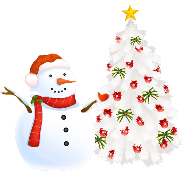 Transparent Christmas Christmas Tree Christmas Card Snowman Fir for Christmas