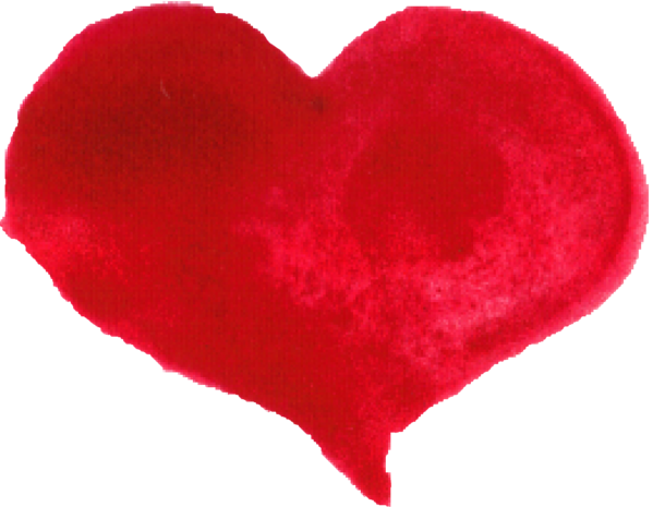 Transparent Heart Red Watercolor Painting Valentine S Day for Valentines Day