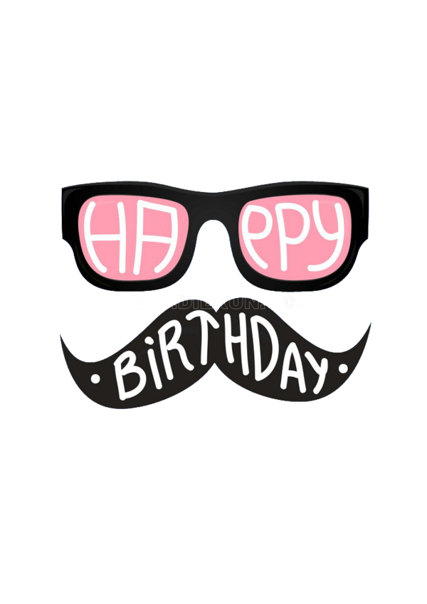 Transparent Birthday Cake Birthday Happy Birthday To You Pink Sunglasses for Fathers Day