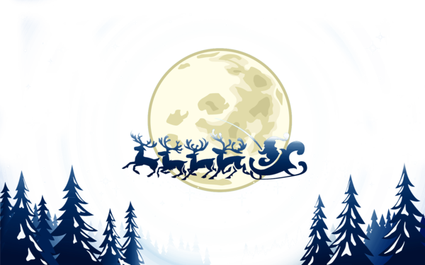 Transparent Santa Claus Christmas Christmas Eve Sky Logo for Christmas