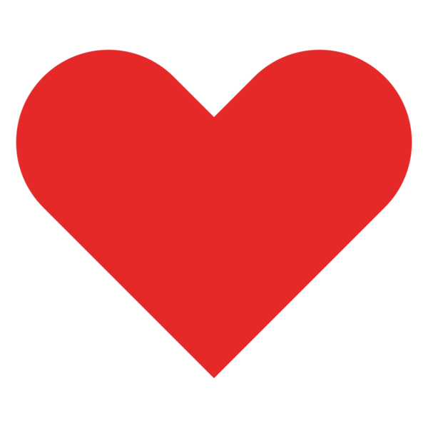 Transparent Heart Shape Symbol Love for Valentines Day