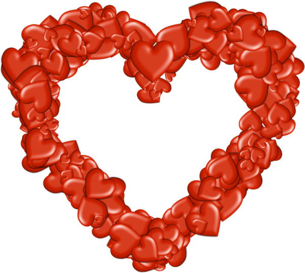 Transparent Heart Love Emoji Red for Valentines Day