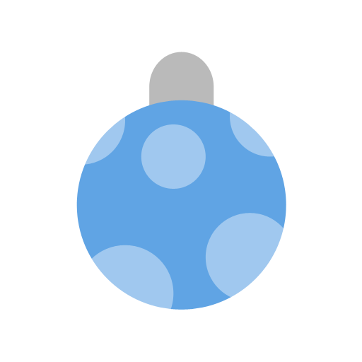 Transparent Christmas Ball Christmas Ornament Blue Sphere for Christmas
