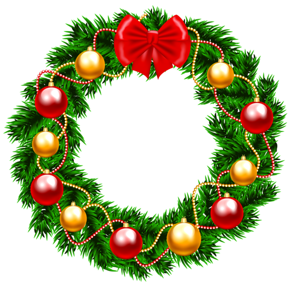 Transparent Christmas Wreaths Wreath Christmas Day Christmas Decoration Christmas Ornament for Christmas