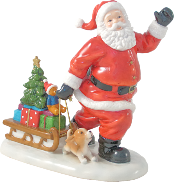 Transparent Santa Claus Christmas Ornament Christmas Figurine for Christmas