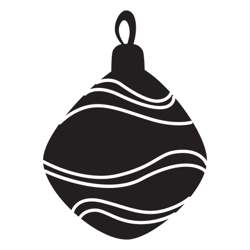 Transparent Christmas Ornament Christmas Silhouette Black for Christmas