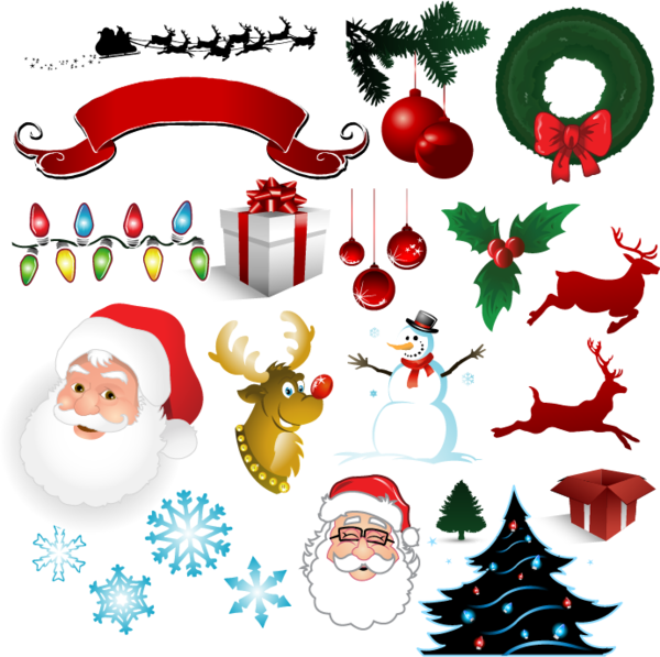 Transparent Santa Claus Christmas New Year Fir Christmas Decoration for Christmas