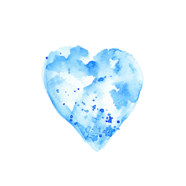 Transparent Valentine S Day Heart Gift Blue for Valentines Day