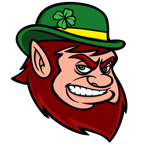 Transparent Leprechaun Mascot Fairy Facial Expression Smile for St Patricks Day