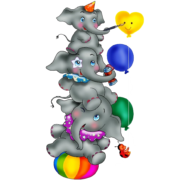 Transparent Elephant Cartoon Circus Christmas Decoration Tree for Christmas