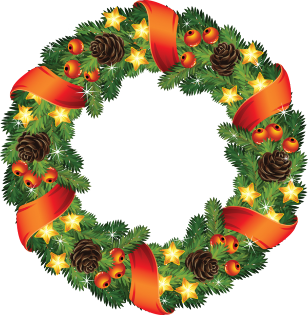 Transparent Wreath Christmas Advent Wreath Christmas Decoration for Christmas
