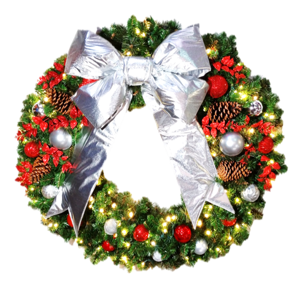 Transparent Wreath Candy Cane Christmas Ornament Christmas Decoration for Christmas