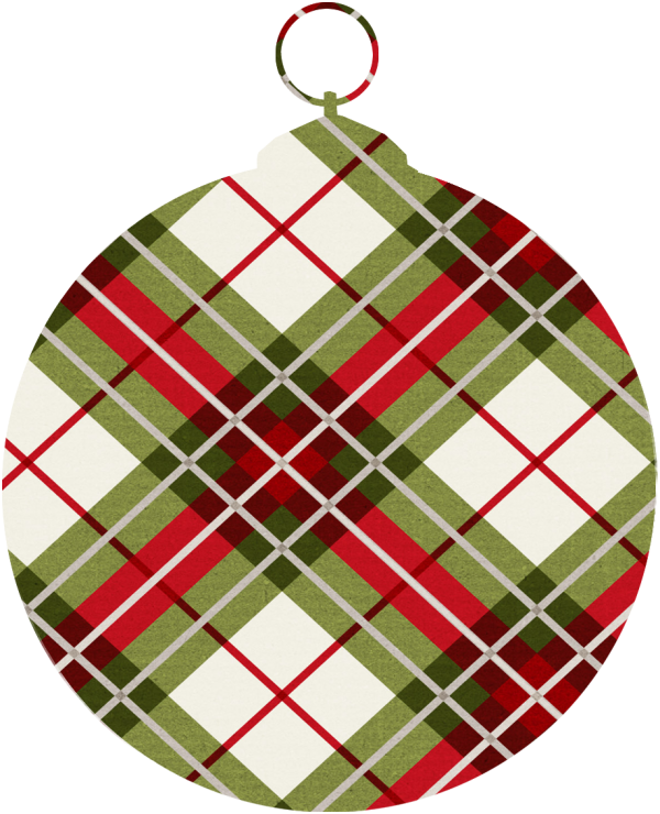 Transparent Christmas Tartan Christmas Ornament Christmas Decoration for Christmas