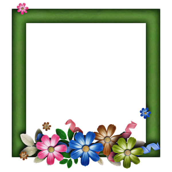 Transparent Picture Frames Floral Design Watercolor Painting Picture Frame Plant for Mothers Day