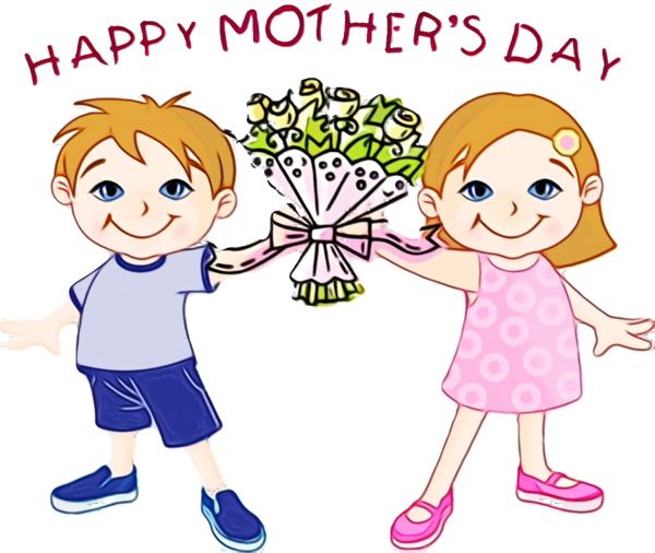Transparent Mothers Day Mother Holiday Cartoon Sharing for Mothers Day