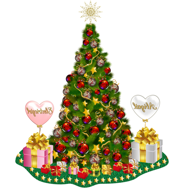 Transparent Christmas Day Christmas Tree Santa Claus Christmas Decoration for Christmas