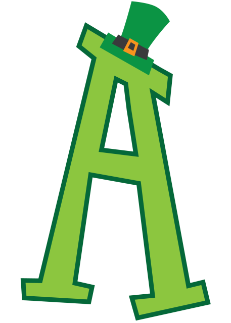 Transparent Logo Saint Patricks Day Line Green for St Patricks Day