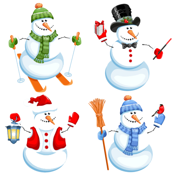 Transparent Snowman Cartoon Christmas Christmas Ornament for Christmas